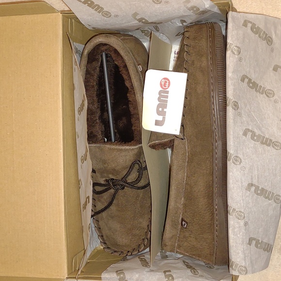 👣LAMO Men's Moccasins in Chocolate get 4 walking dog🙀 - Picture 5 of 12